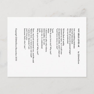 WAAROM JESUS VAN ME HOUDT - Briefkaart