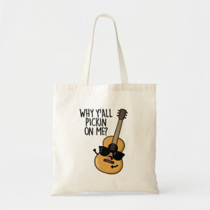 Waarom jullie me allemaal een grappige gitaarwoord tote bag