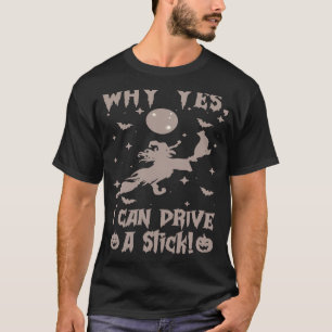 Waarom kan ik eigenlijk wel rijden op een stok? t-shirt