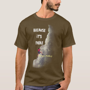 Waarom klimmen? - Omdat het er T-Shirt is
