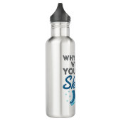 Waarom lopen als je kunt Schaatsen Waterfles (Links)