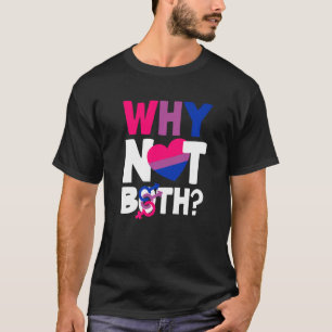 Waarom niet beide bi pride vlag biseksuele premie t-shirt