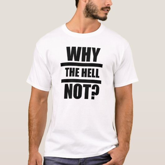 Waarom niet? - Botsing, licht T-shirt (Voorkant)