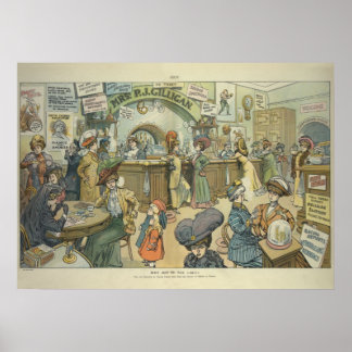 "Waarom niet de grens overschrijden?" (1909) Poster