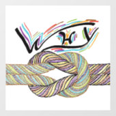 "Waarom niet" is grenzeloos Window Decals / Clings (Vel)