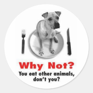 Waarom niet? (versie Sticker) Ronde Sticker