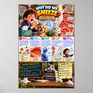 Waarom Niezen We Infographic Poster