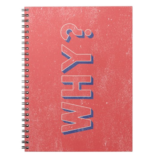 WAAROM? NOTITIEBOEK (Voorkant)