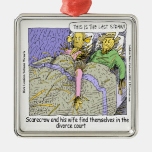Waarom stropoppen scheiden is grappig metalen ornament
