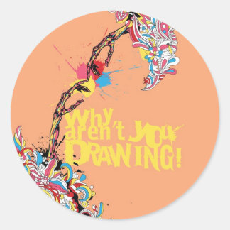Waarom teken je niet! Skelet stickers