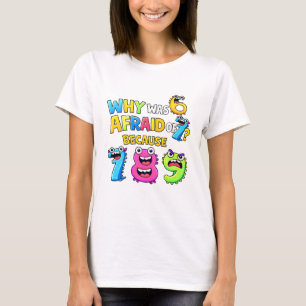 Waarom was 6 bang voor 7 Grappige wiskunde T-shirt