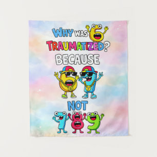Waarom was 6 getraumatiseerd Funny Math-ontwerp Wandkleed