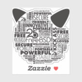 Waarom we houden van FreeBSD 25th Jubileum Sticker (Vel)