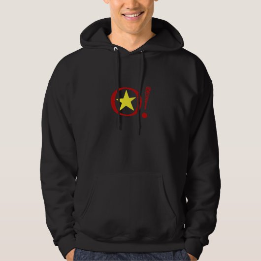 Waarom wegrennen? Logo Hoodie (Voorkant)