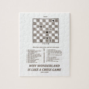 Waarom Wonderland als een schaakspel is (preface) Legpuzzel