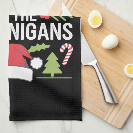 Waarschijnlijk beginnen alle Shenanigans grappig Theedoek (Quarter Fold)