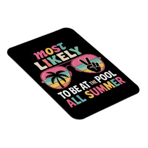 Waarschijnlijk bij het zwembad de hele zomer leraa magneet