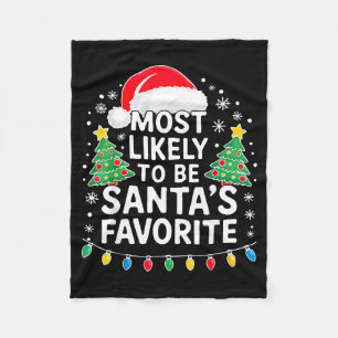 Waarschijnlijk de favoriete shirt van de Kerstman  Fleece Deken