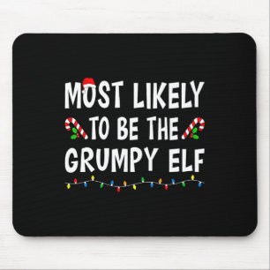 Waarschijnlijk de Grumpy Elf Xmas Funny Family Muismat