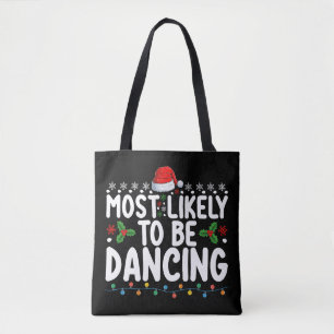Waarschijnlijk de Kerstmis Familie Dansen Draagtas