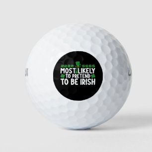 Waarschijnlijk doen ze alsof ze Irish St Patricks Golfballen