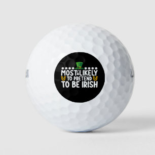 Waarschijnlijk doen ze alsof ze Irish St Patricks Golfballen