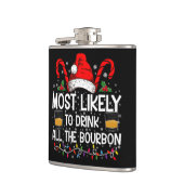 Waarschijnlijk Drink hij al de Bourbon kerst Heupfles (Links)