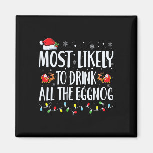 Waarschijnlijk Drink hij alle eierpunch kerst-eier Magneet