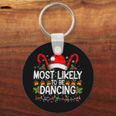 Waarschijnlijk een dansende bijpassende familie sleutelhanger (Voorkant)