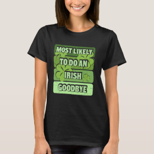 Waarschijnlijk een grappig afscheid t-shirt