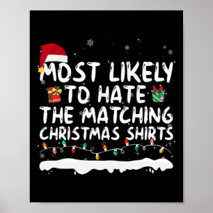 Waarschijnlijk een hekel aan de bijpassende kerstf poster