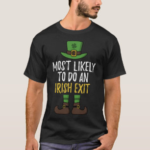 Waarschijnlijk een Ierse afslag St Patrick's Day L T-shirt