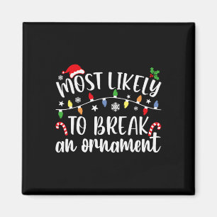 Waarschijnlijk een Ornament Christmas Family Match Magneet