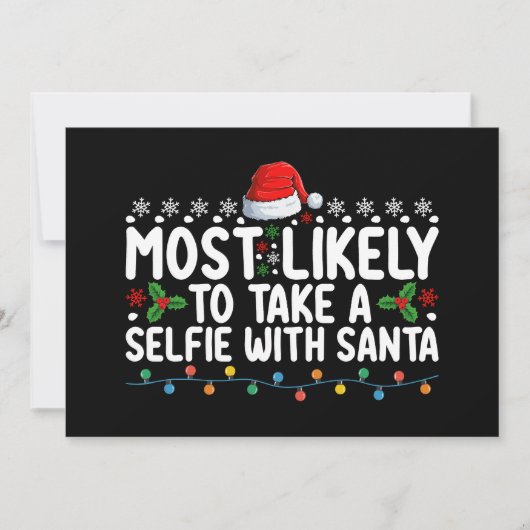 Waarschijnlijk een selfie maken met Kerstmis Kaart (Voorkant)
