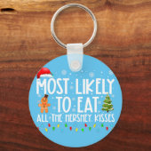 Waarschijnlijk eet ik alle Hershey Kisses Funny XM Sleutelhanger (Voorkant)