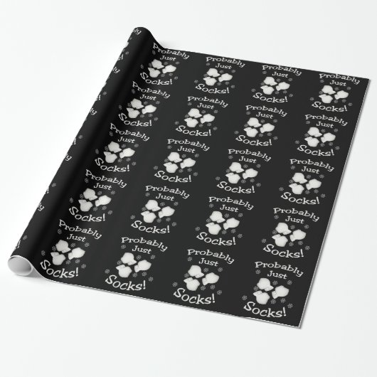 Waarschijnlijk gewoon sokken cadeaupapier (Uitgerold)