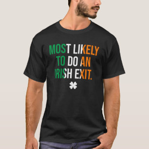 Waarschijnlijk het Ierse vertrek T-shirt