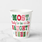 Waarschijnlijk het meest op de Naughty-lijst staan Papieren Bekers (Achterkant)