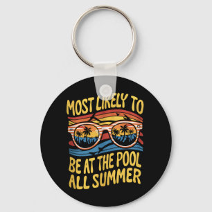 Waarschijnlijk is het de hele zomer bij het zwemba sleutelhanger