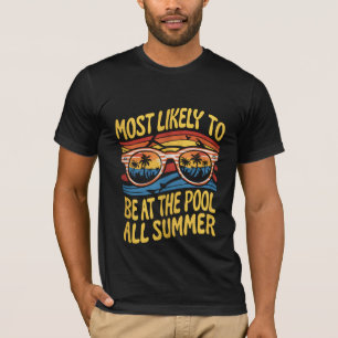 Waarschijnlijk is het de hele zomer bij het zwemba t-shirt