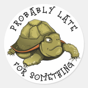 Waarschijnlijk laat voor iets ronde sticker