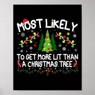Waarschijnlijk meer verlicht dan een kerstboom poster