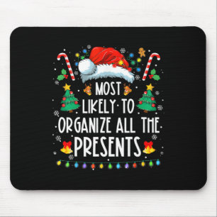 Waarschijnlijk om alle Cadeaus familie kerst te or Muismat