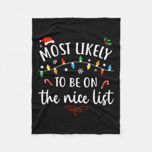 Waarschijnlijk om alle kerstfilms te kijken met Ke Fleece Deken