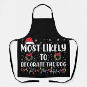 Waarschijnlijk om de hond bijpassende Kerstmis te Schort (Voorkant)