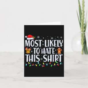 Waarschijnlijk om deze Xmas pyjama familie Chris t Kaart