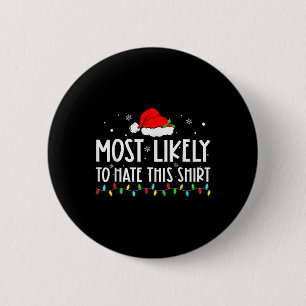 Waarschijnlijk om deze Xmas pyjama familie Chris t Ronde Button 5,7 Cm