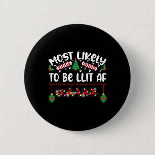 Waarschijnlijk om deze Xmas pyjama familie Chris t Ronde Button 5,7 Cm
