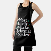 Waarschijnlijk om Kerstkoekjes te Bakken Familie Schort (Insitu)