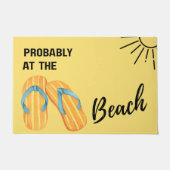 Waarschijnlijk op het Strand Tropische Kustdeurmat Deurmat (Voorkant)